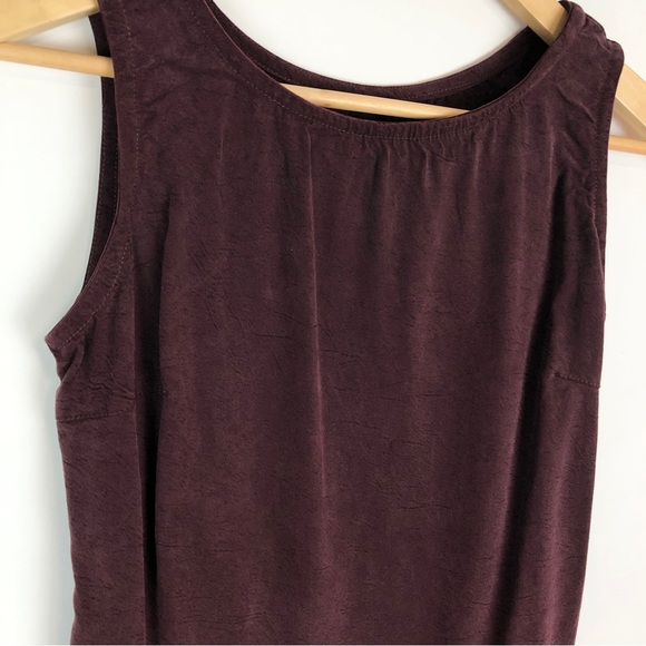 Staples Vintage Tank Top Plum Sleeveless Round Neck - Picture 7 of 9